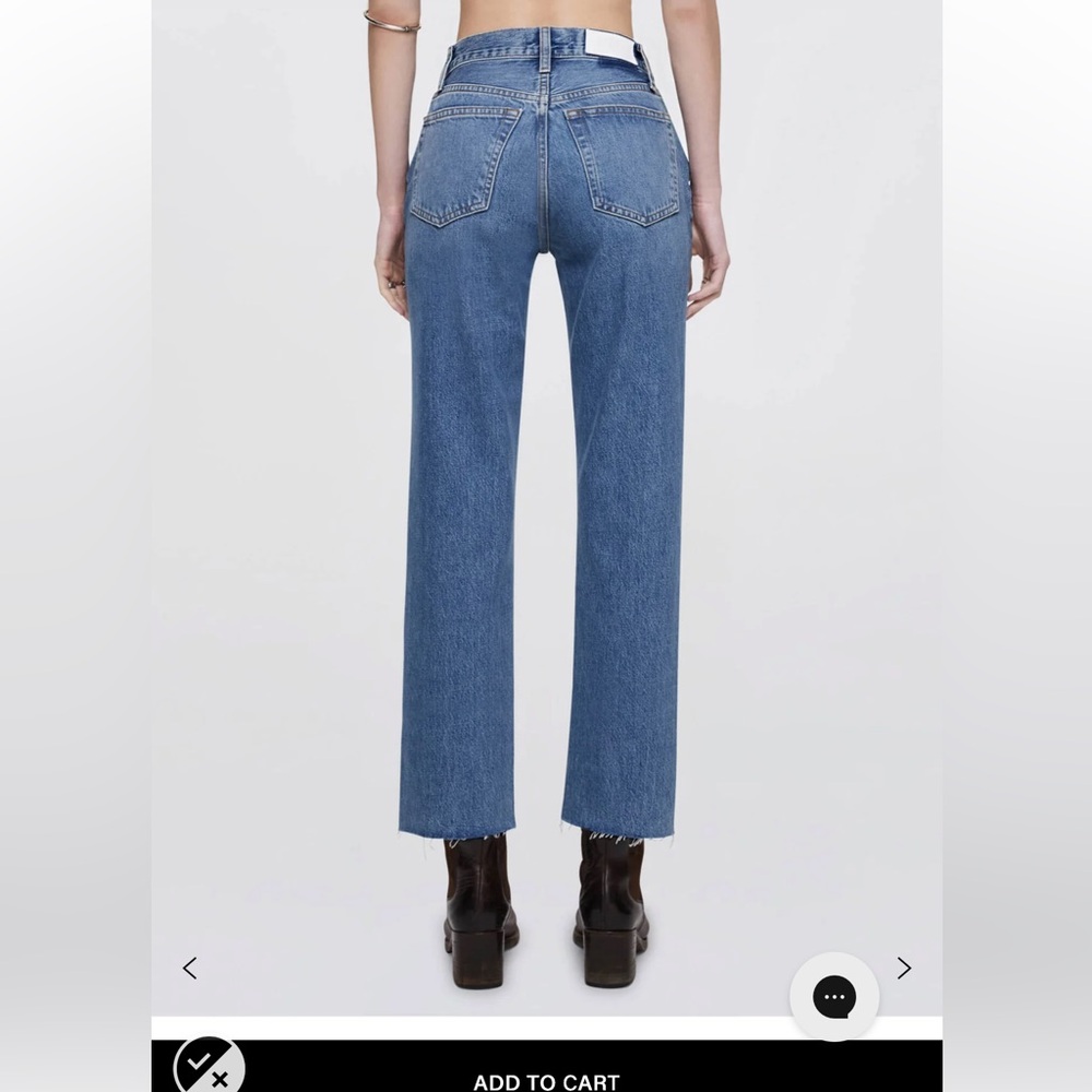 Re/Done Stovetop Blue Denim Jeans - Picture 8 of 10